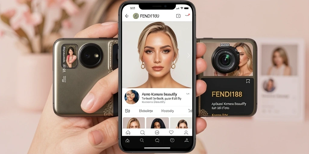 Antarmuka aplikasi FENDI188 dengan fitur edit foto yang menarik.