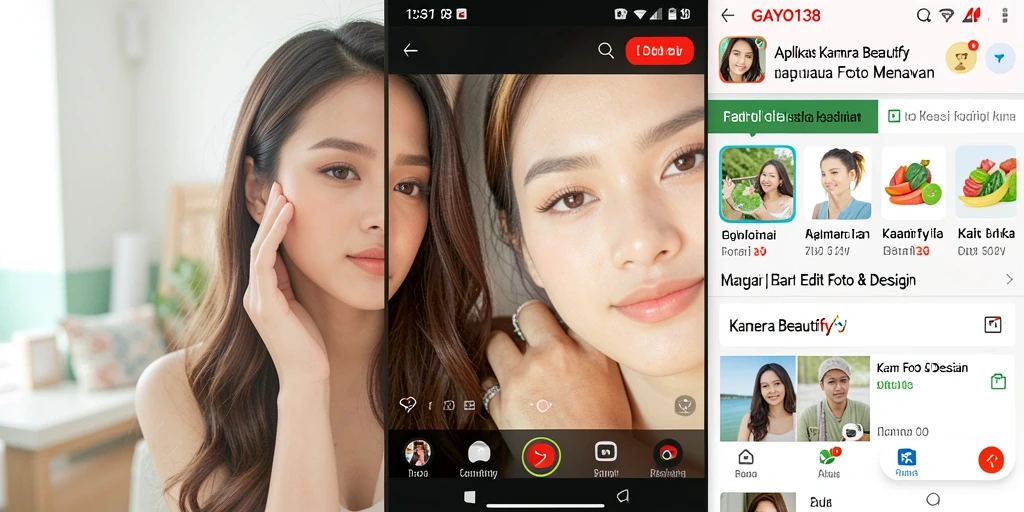 Antarmuka pengguna GAYO138 dengan berbagai fitur editing.