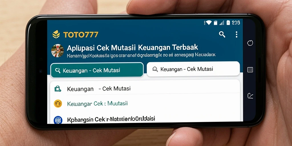 Antarmuka TOTO777 menampilkan ringkasan mutasi keuangan yang jelas.