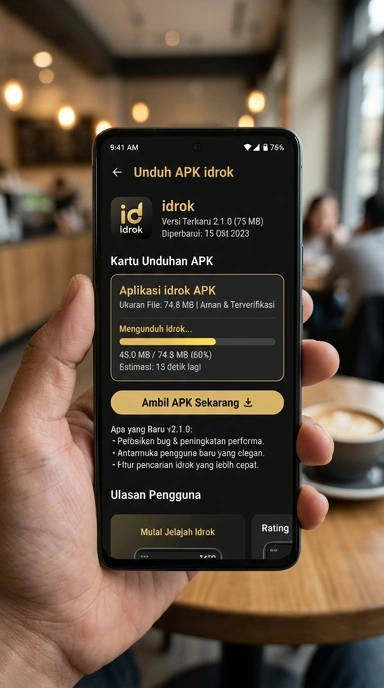 Tampilan halaman APK idrok